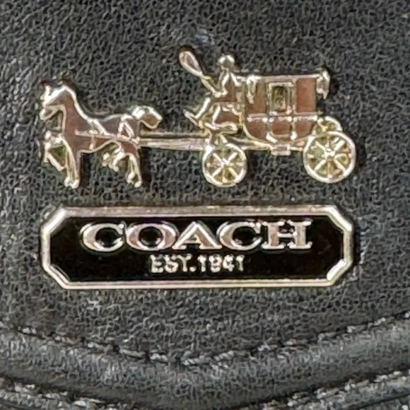 πSOLDπ Coach Madison Dotted Op Art Swingpack Crossbody with Wallet Set - Picture 5 of 16